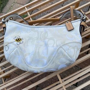 Coach Bumblebee Handbag White/Beige